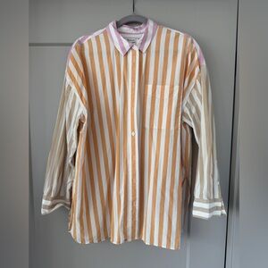 Madewell women’s Signature oversized poplin shirt